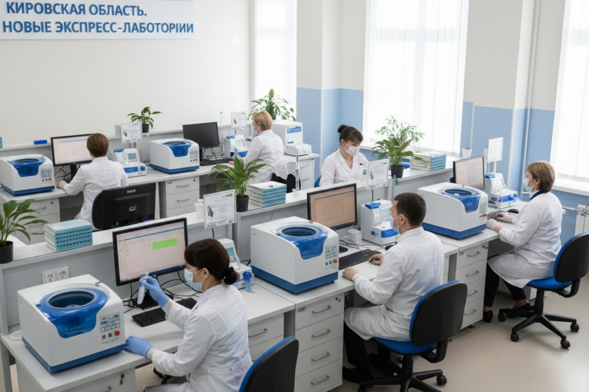 В Кировской области начали работу шесть новых экспресс-лабораторий