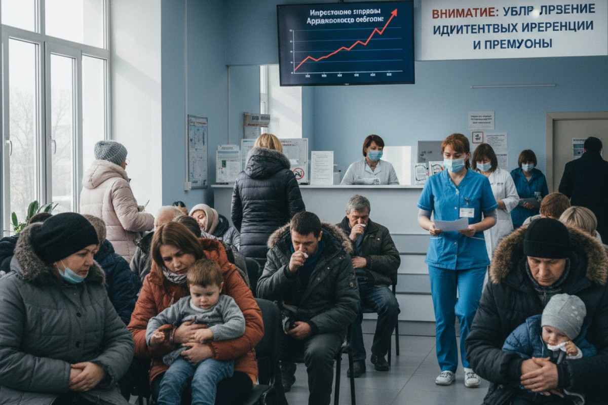 В Архангельской области отмечен рост случаев острых кишечных инфекций и пневмоний