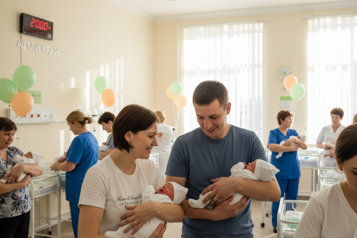 В Алтайском крае за два месяца 2026 года зарегистрировано более 2 тысяч новорождённых
